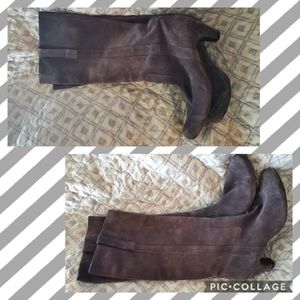 Roberto Del Carlo Low Heeled Suede Pull On Boots